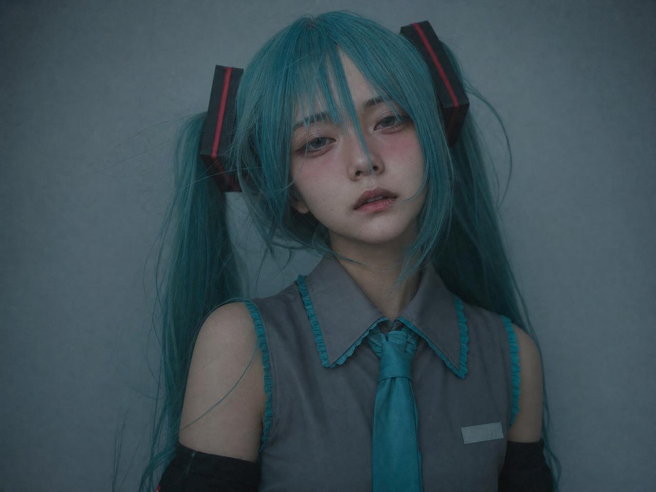 初音未来cosplay 厌世版